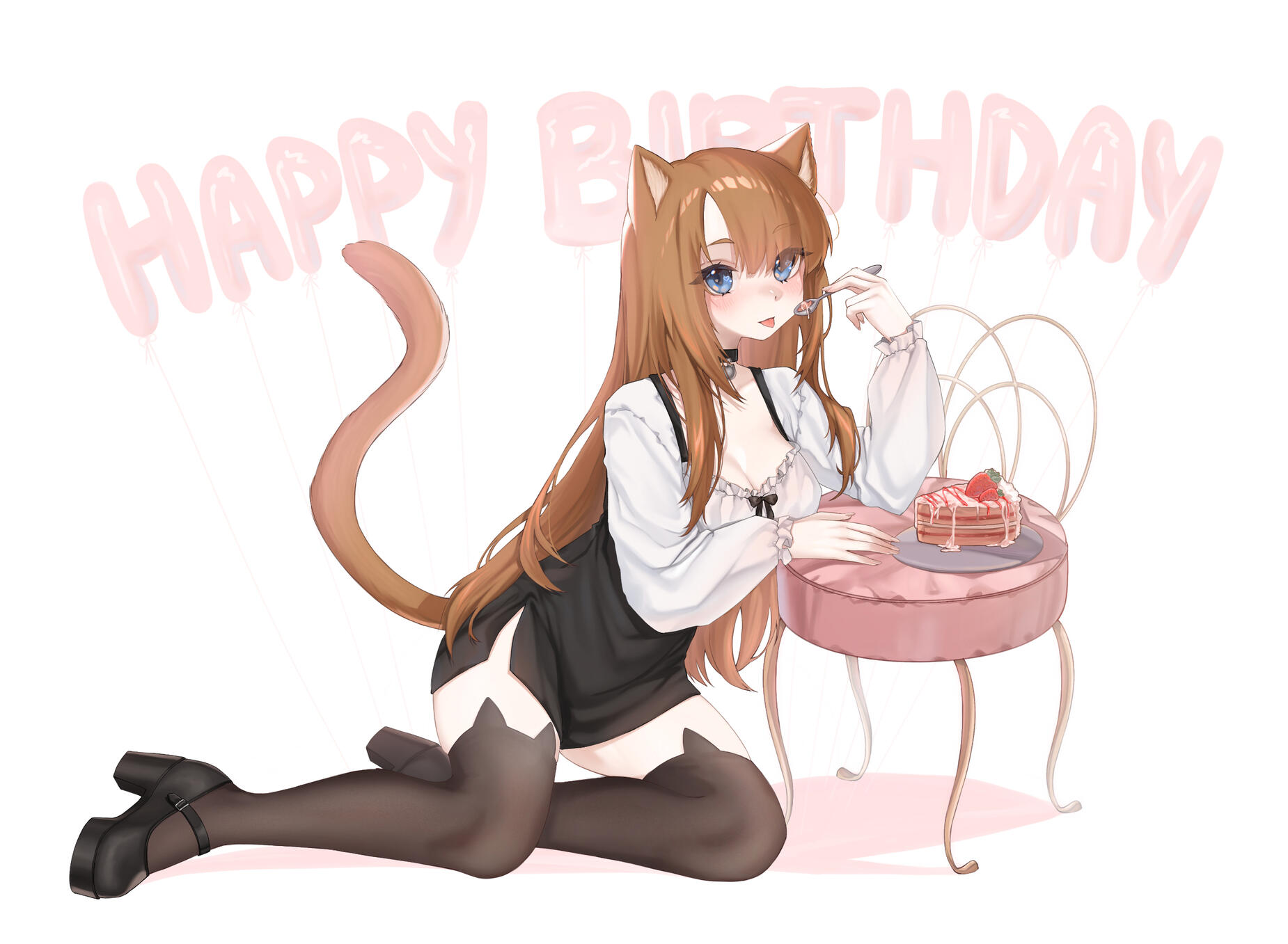 gin hbday spoon, no glasses